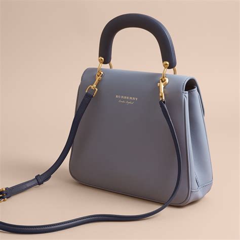 burberry borsa blu ovale grande